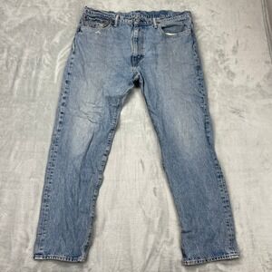 Levi's 502 Jeans Mens 38x32 Blue Denim Regular Fit Red Tab Straight Leg Preppy